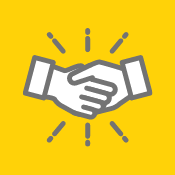 Shaking hands icon